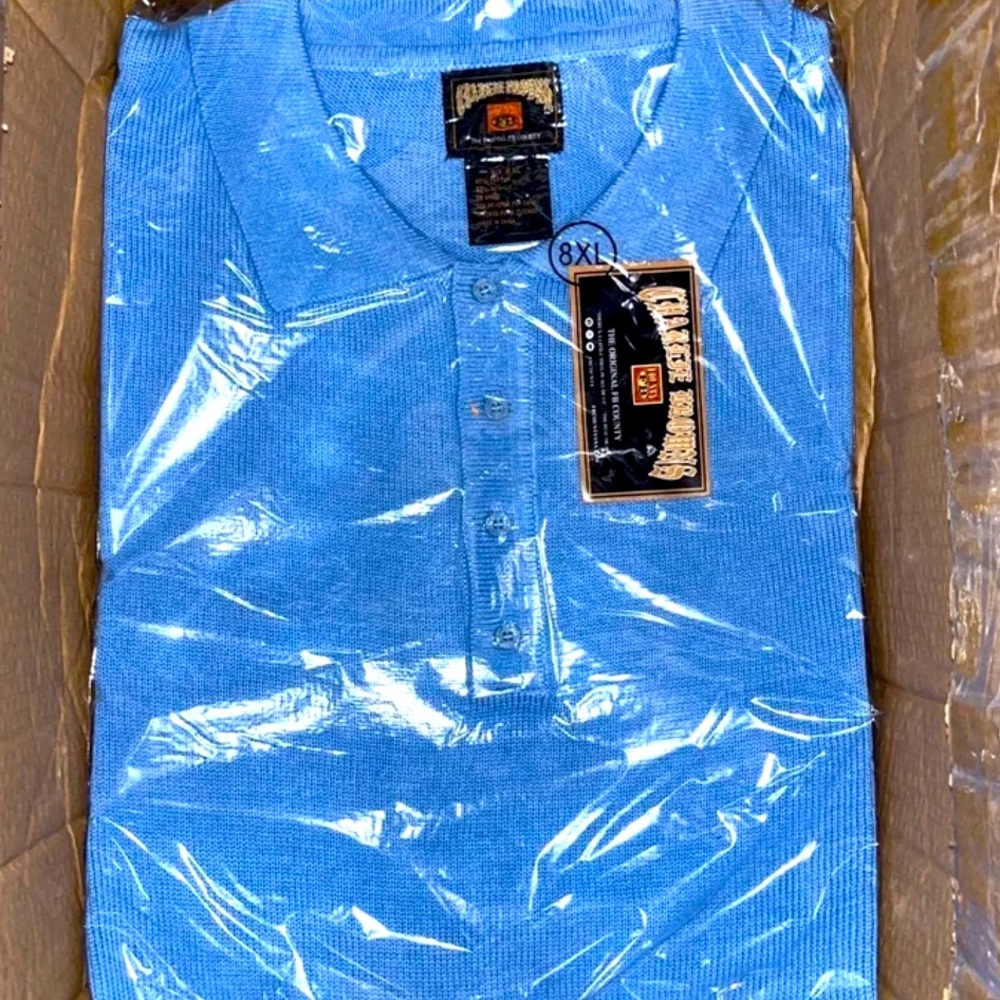 FB County Solid Blue Rare 8XL Charlie Brown Shirt